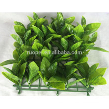 Easy to install plastic green leaf fence wall for decoration